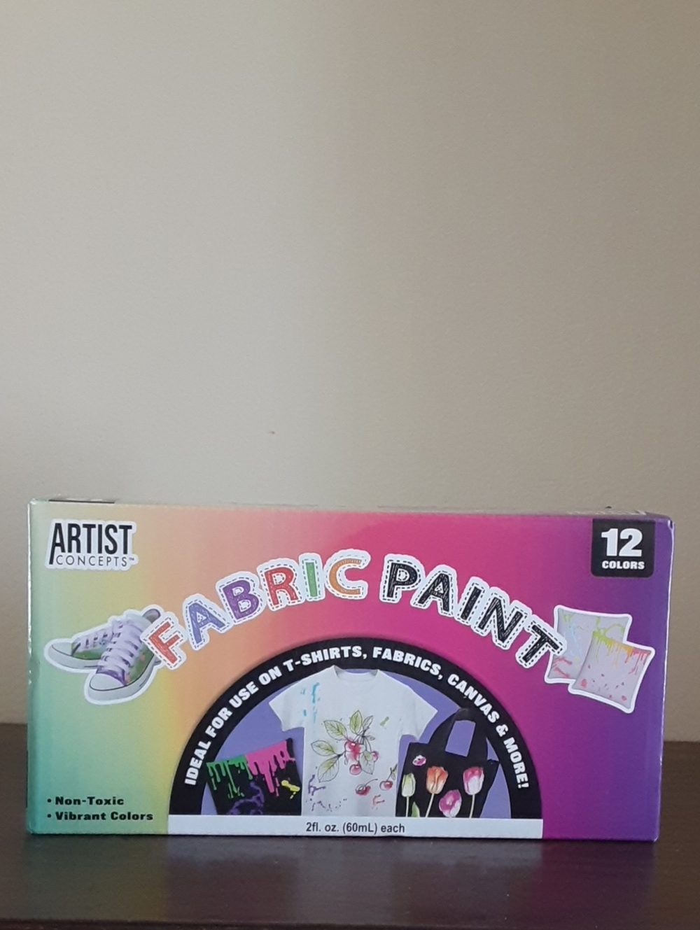 Fabric paint set of 12 colors